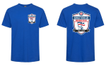 T-Shirt für Herren "Hansa Fanclub Nordhessen" - royalblau - Brustlogo & gr. Rückenlogo
